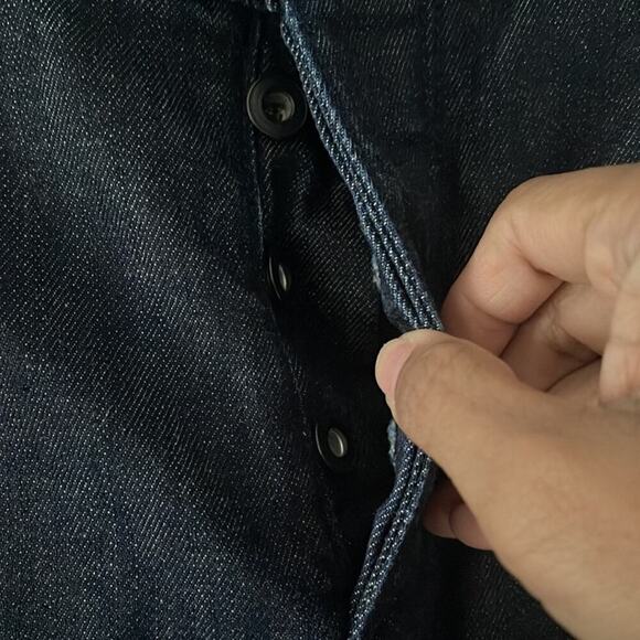 Rag & Bone Button Fly Slim Tonal Rinse Size 29 Dark Indigo - Picture 4 of 12